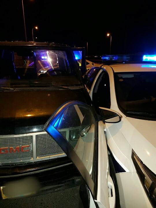 זירת התקרית באור יהודה (צילום: דוברות משטרת ישראל)